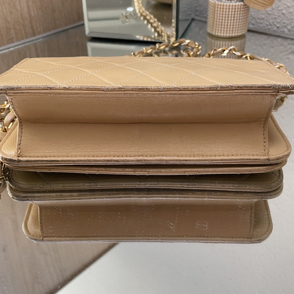 Authentic Tan Chanel Bag - Picture 8 of 12